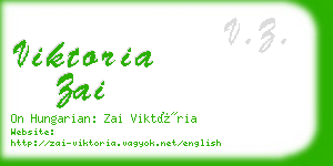 viktoria zai business card